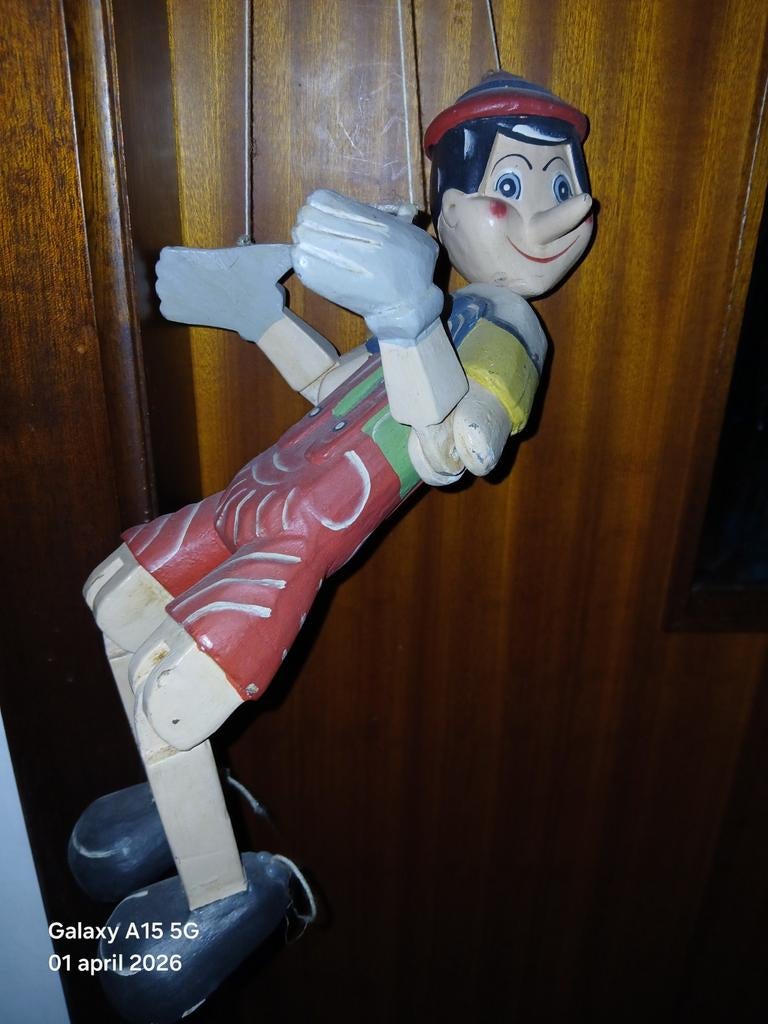 Marjonet/hout/pinokkio/40cm, Antiek en Kunst, Ophalen