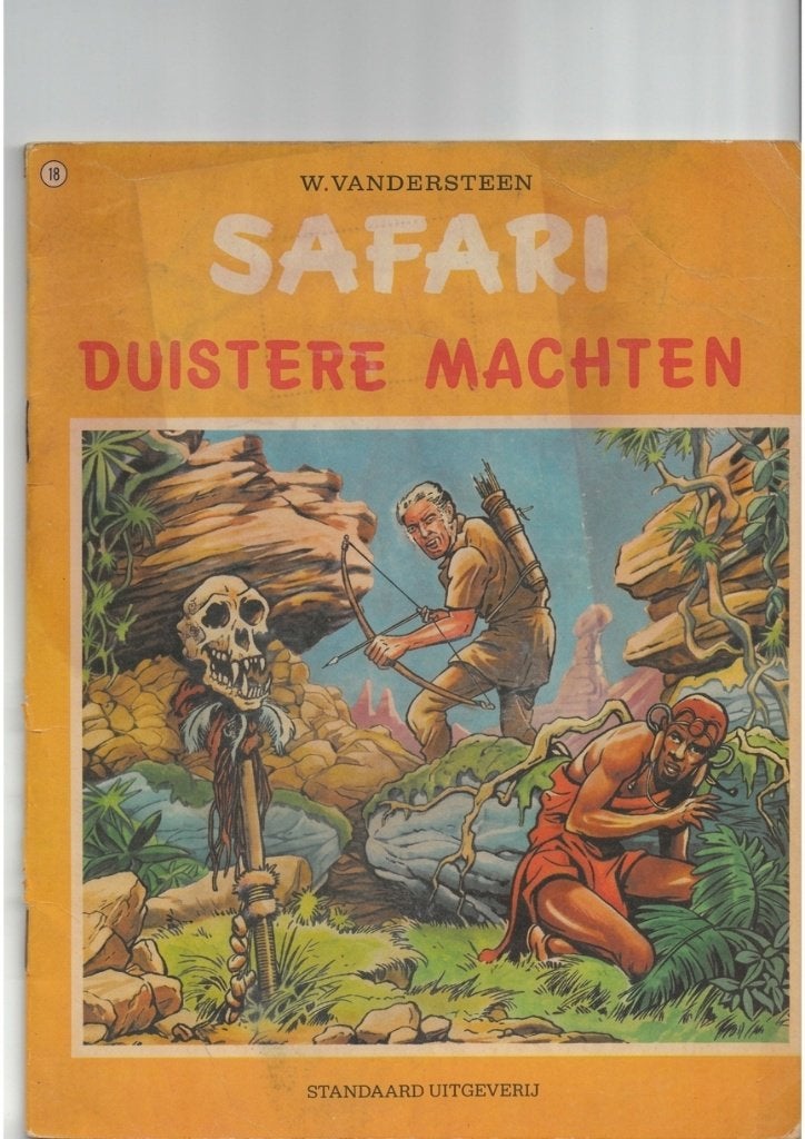 Safari - Duistere Machten - nr. 18 --- eerste druk, Livres, Enlèvement ou Envoi, Willy Vandersteen, Une BD, Utilisé