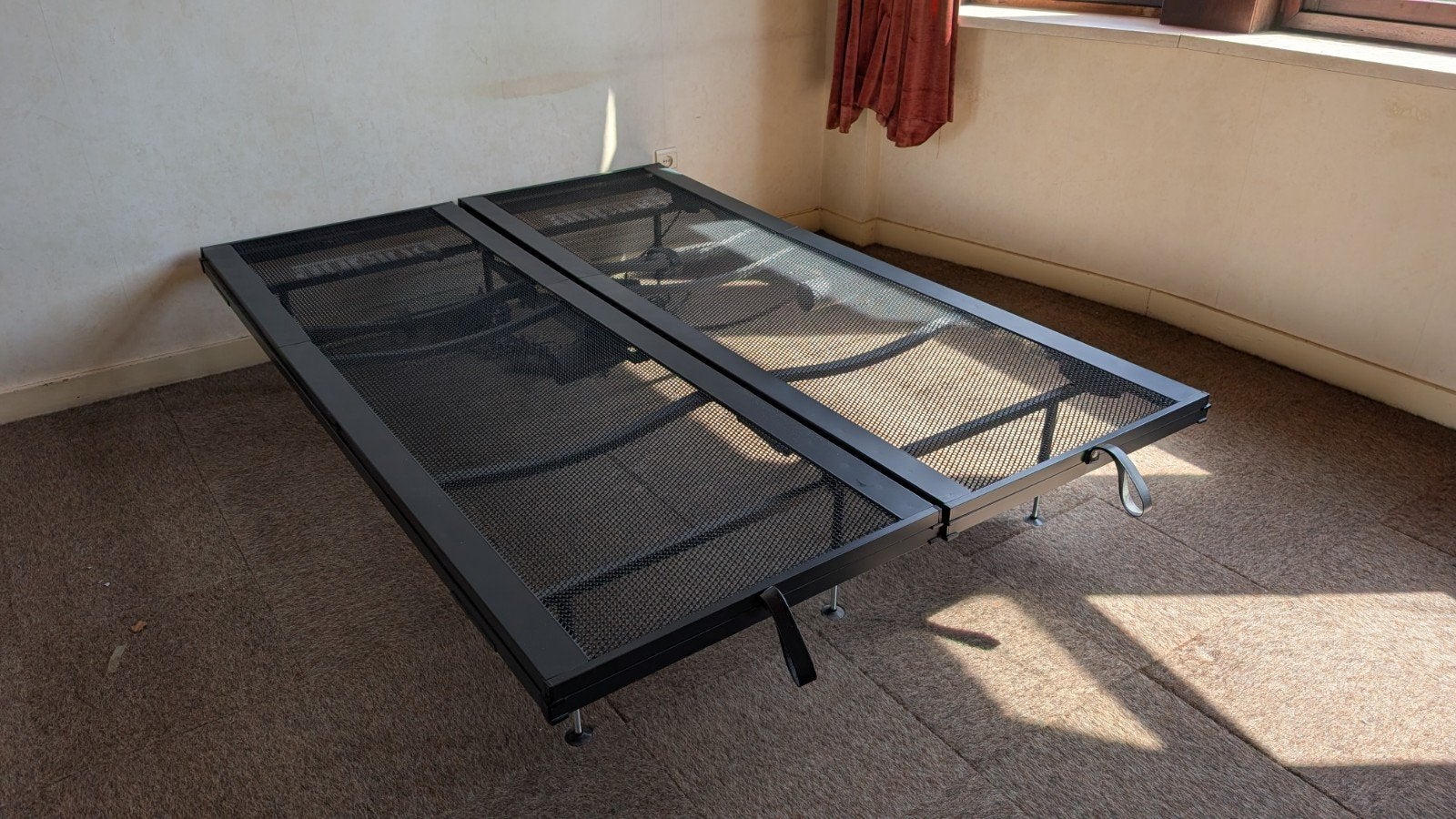 Auping spiraalbodem 140cm, Ophalen, Stof, Verstelbaar