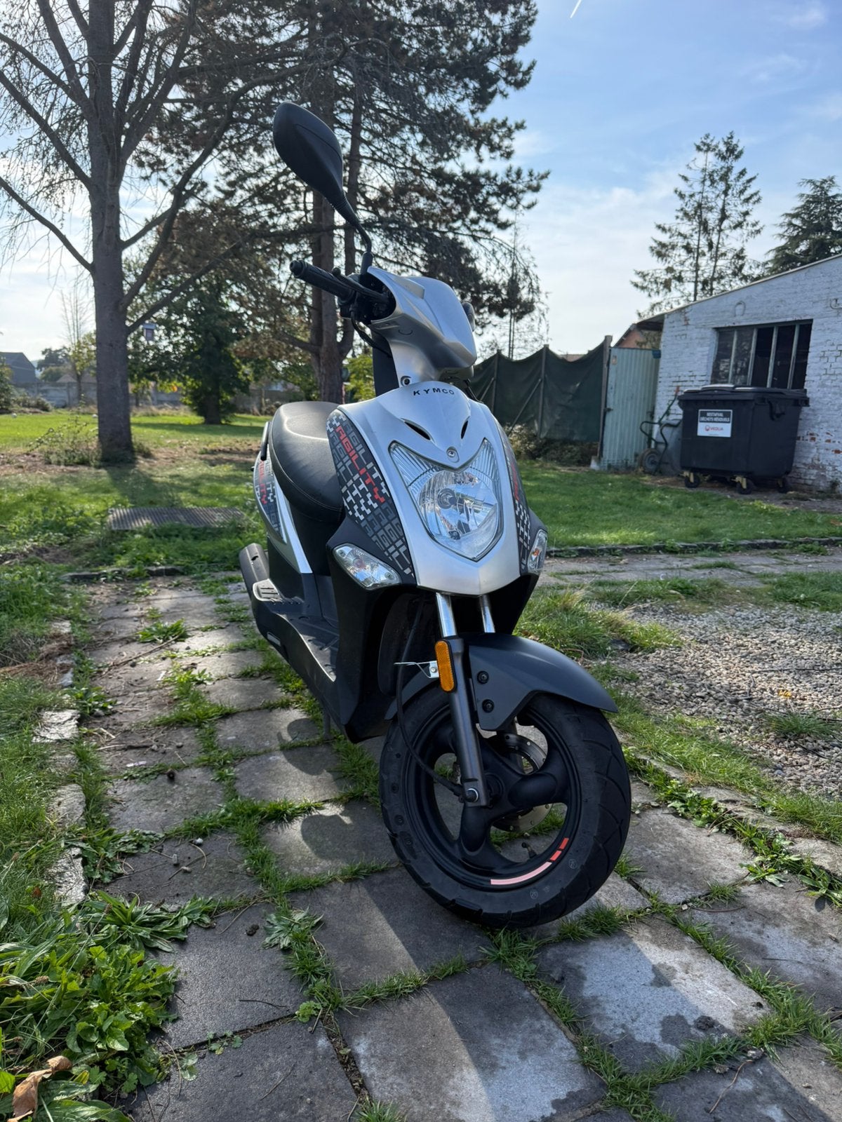 Kymco Agility 50 Classe A ( Gris clair ), Enlèvement, Utilisé, Classe A (25 km/h), Agility