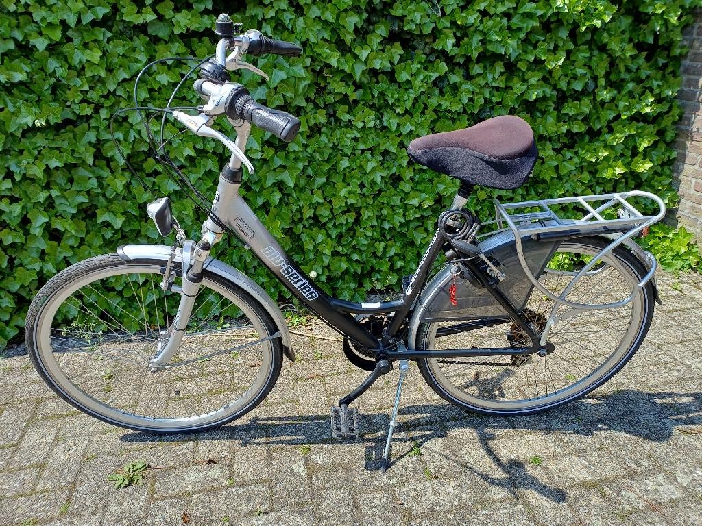 Damesfiets, Fietsen en Brommers, Fietsen | Dames | Damesfietsen, Gebruikt, Velgrem, Versnellingen, Minder dan 47 cm