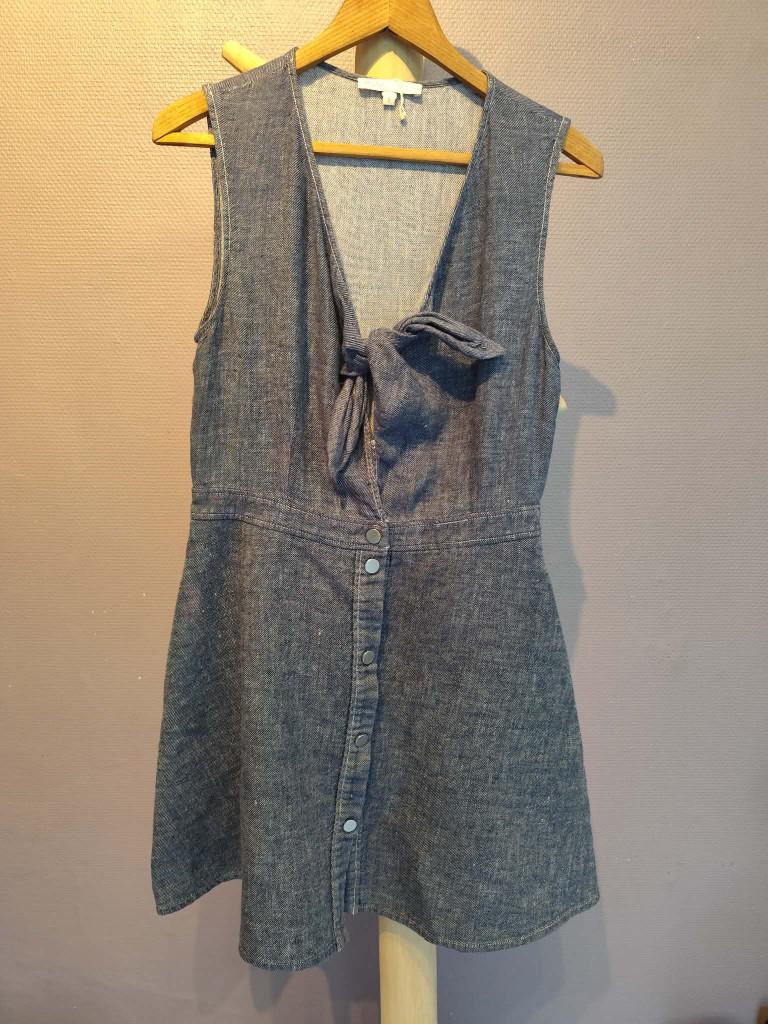 Robe iconique Maje, 97´% lin, très bon état., Vêtements | Femmes, Robes, Comme neuf, Taille 36 (S), Bleu, Longueur genou, Enlèvement ou Envoi