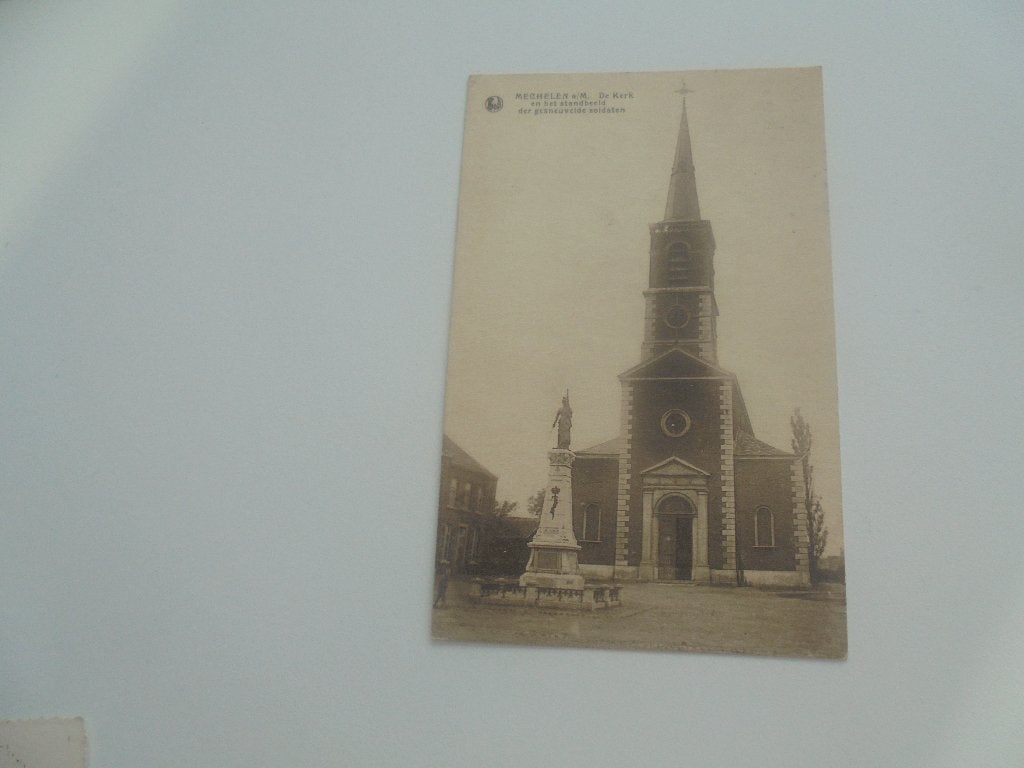 mechelen aan de maas -de kerk, Ophalen of Verzenden, 1920 tot 1940, Gelopen, Limburg