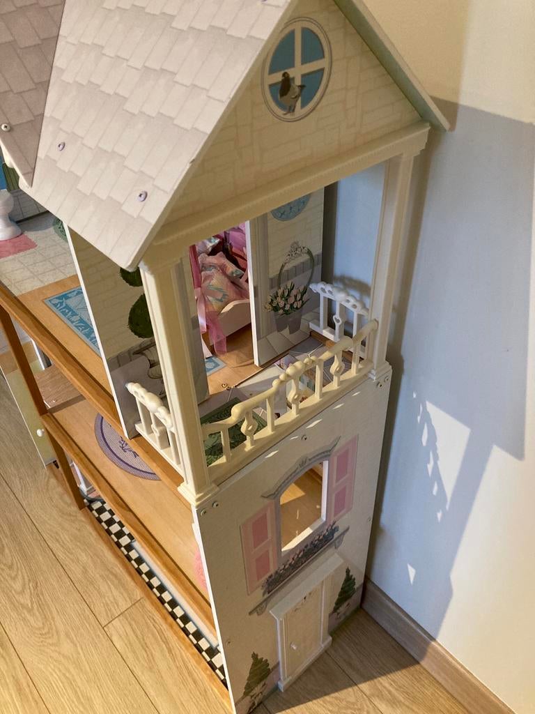 Poppenhuis 1m20 hoog, Ophalen, Zo goed als nieuw, Poppenhuis