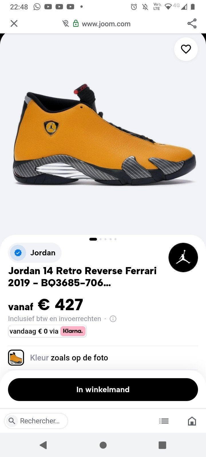 Jordan 14, Neuf, Autres couleurs, Enlèvement, Jordan