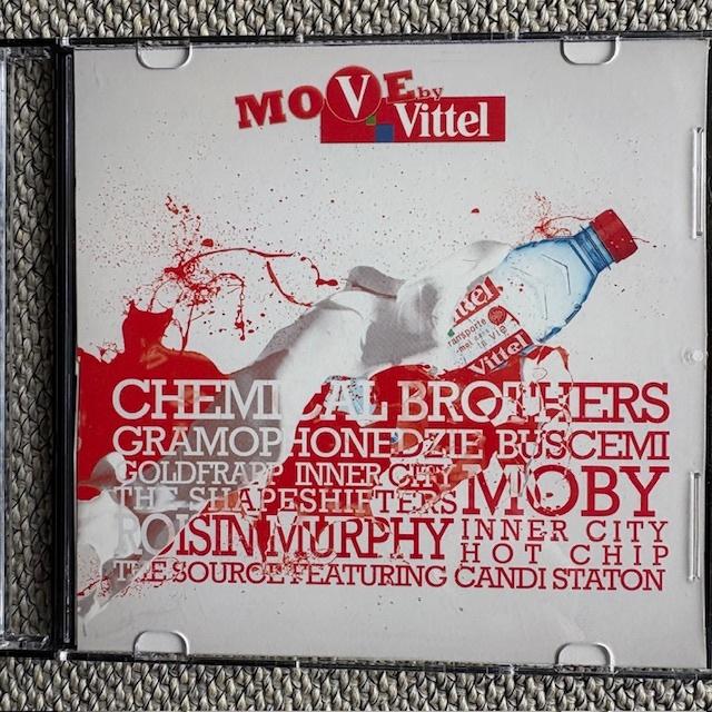Compilatie CD Move by Vittel - Moby, Buscemi, Chemical Bros, Enlèvement ou Envoi