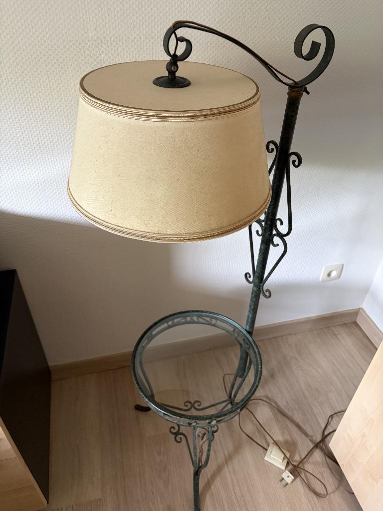 2 vintage vloerlamp, Huis en Inrichting, Ophalen, Vintage  jaar 1970, Zo goed als nieuw, Glas