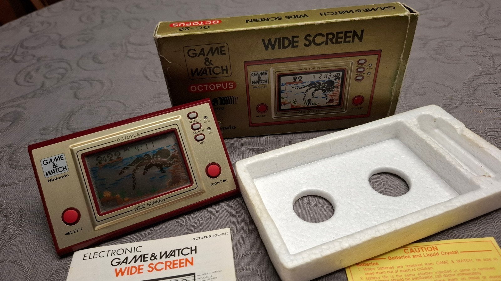 Nintendo Game & Watch Octopus OC-22 (1981) - COMPLEET IN DOO, Games en Spelcomputers, Ophalen of Verzenden