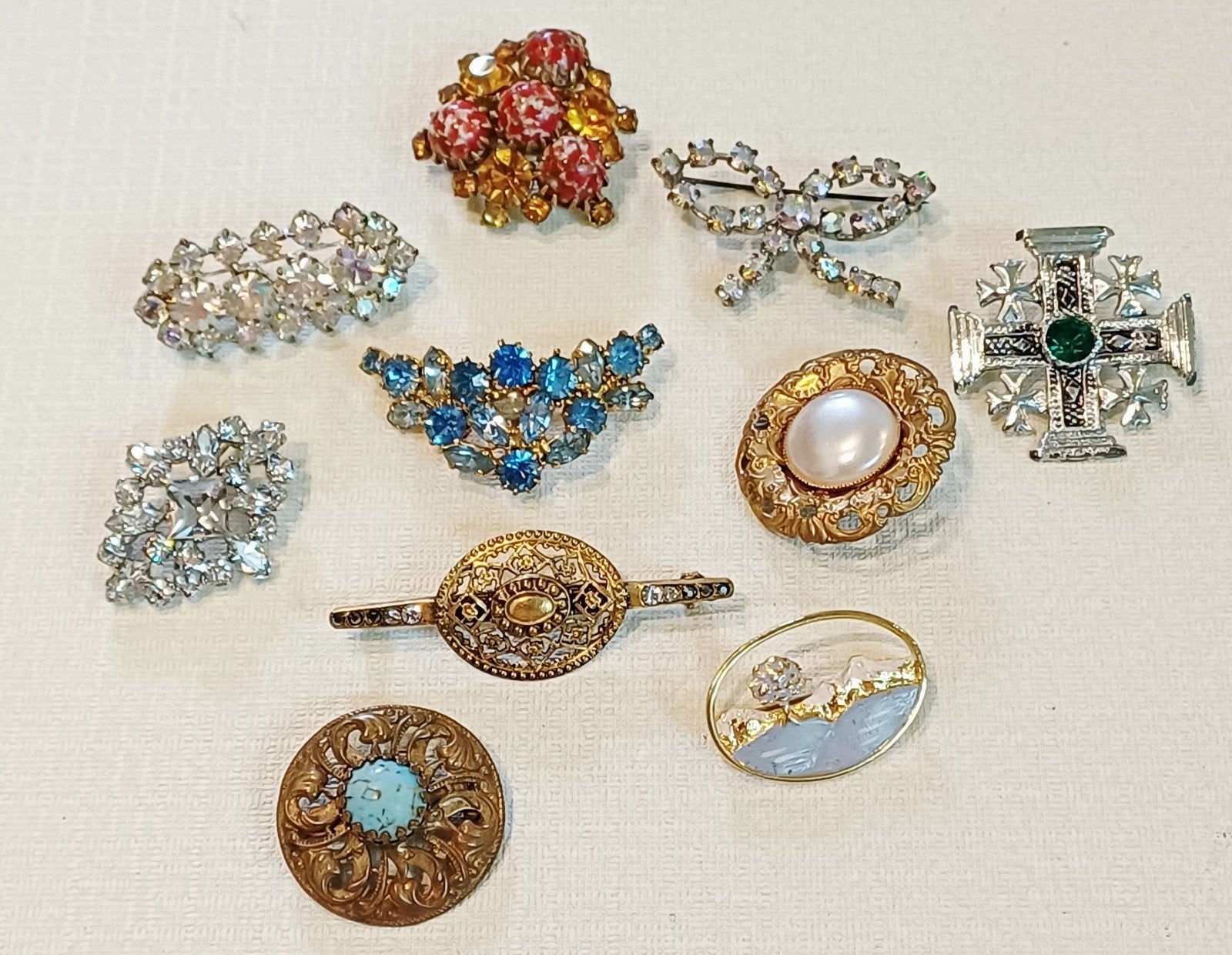 Lot de broches anciennes et vintage, Enlèvement ou Envoi