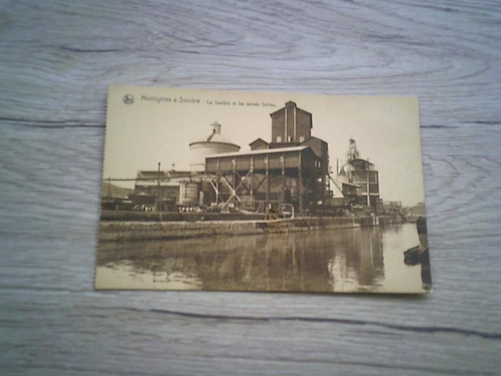 MONTIGNIES s/Sambre: La Sambre et les usines Solvay, Enlèvement ou Envoi, Avant 1920, Non affranchie, Hainaut