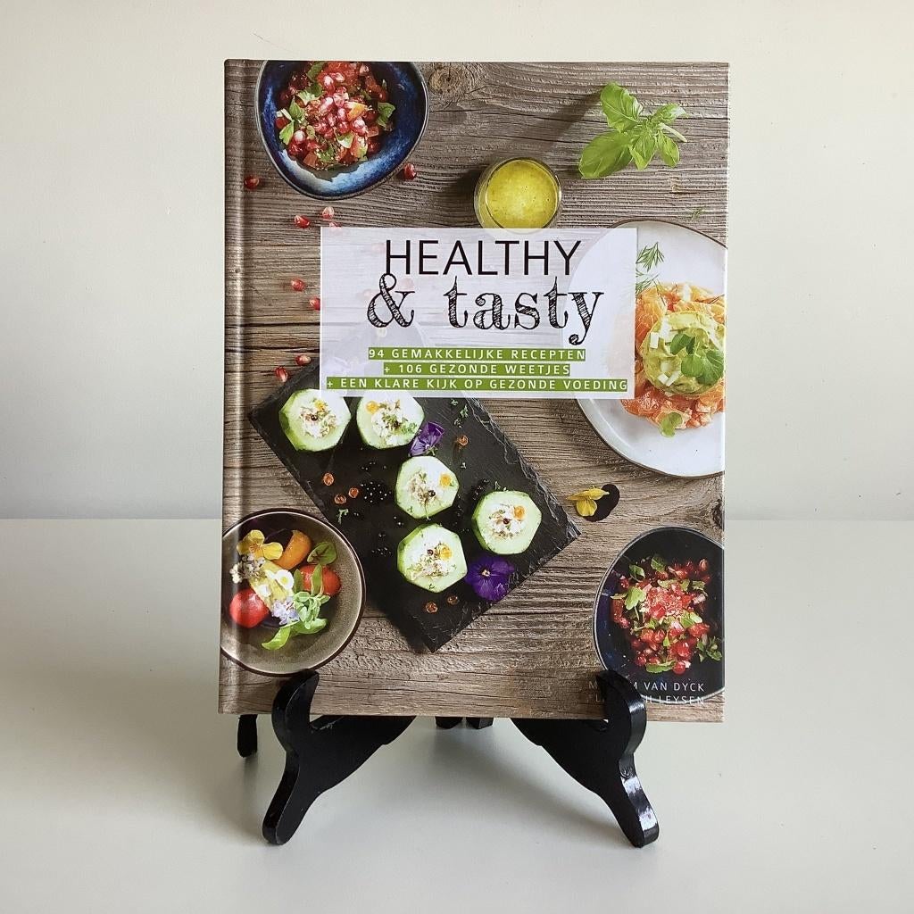 Leuk kookboek “Healthy & Tasty” lekkere & gezonde recepten, Boeken, Kookboeken, Gezond koken, Zo goed als nieuw, Europa, Liesbeth leysen