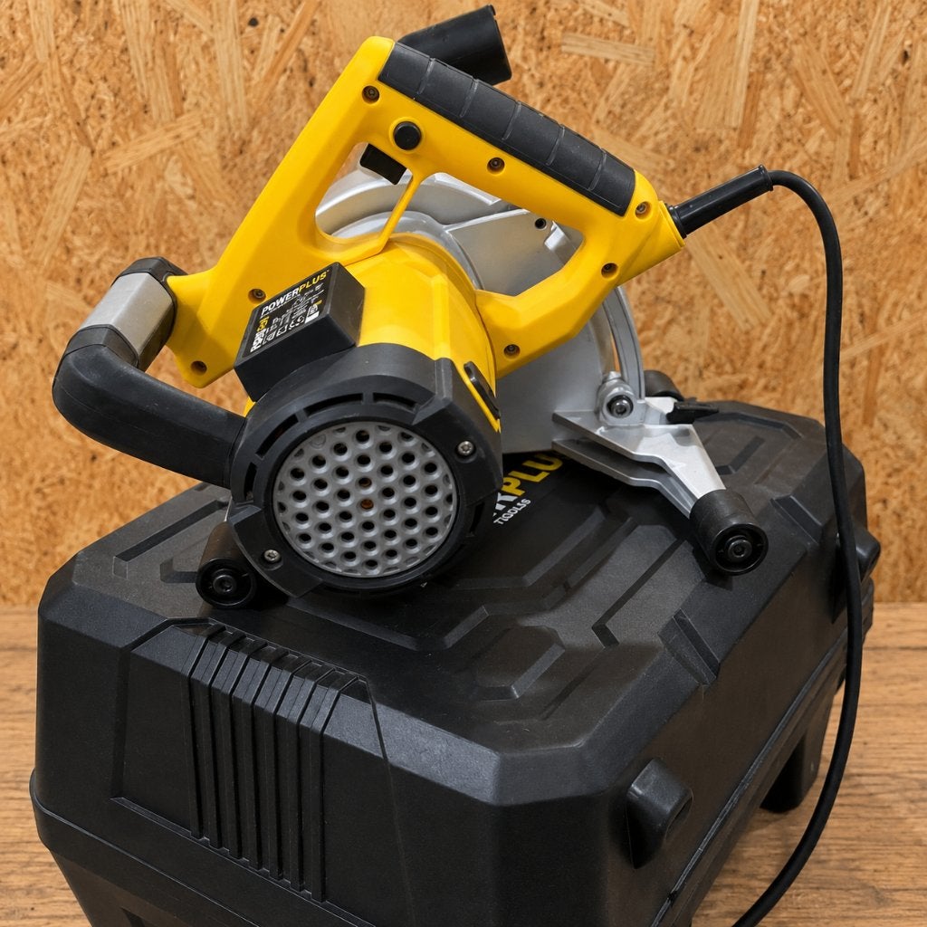 PowerPlus Muurfrees 1800W + Koffer + diamantschijven, Ophalen, Muurfrees, Zo goed als nieuw, Powerplus