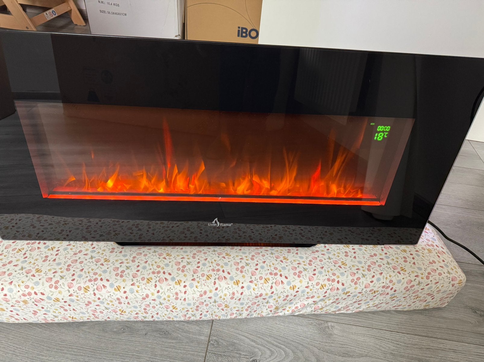 Sfeerhaard op stroom, Ophalen, Zo goed als nieuw, Hangende haard, Elektrische haard
