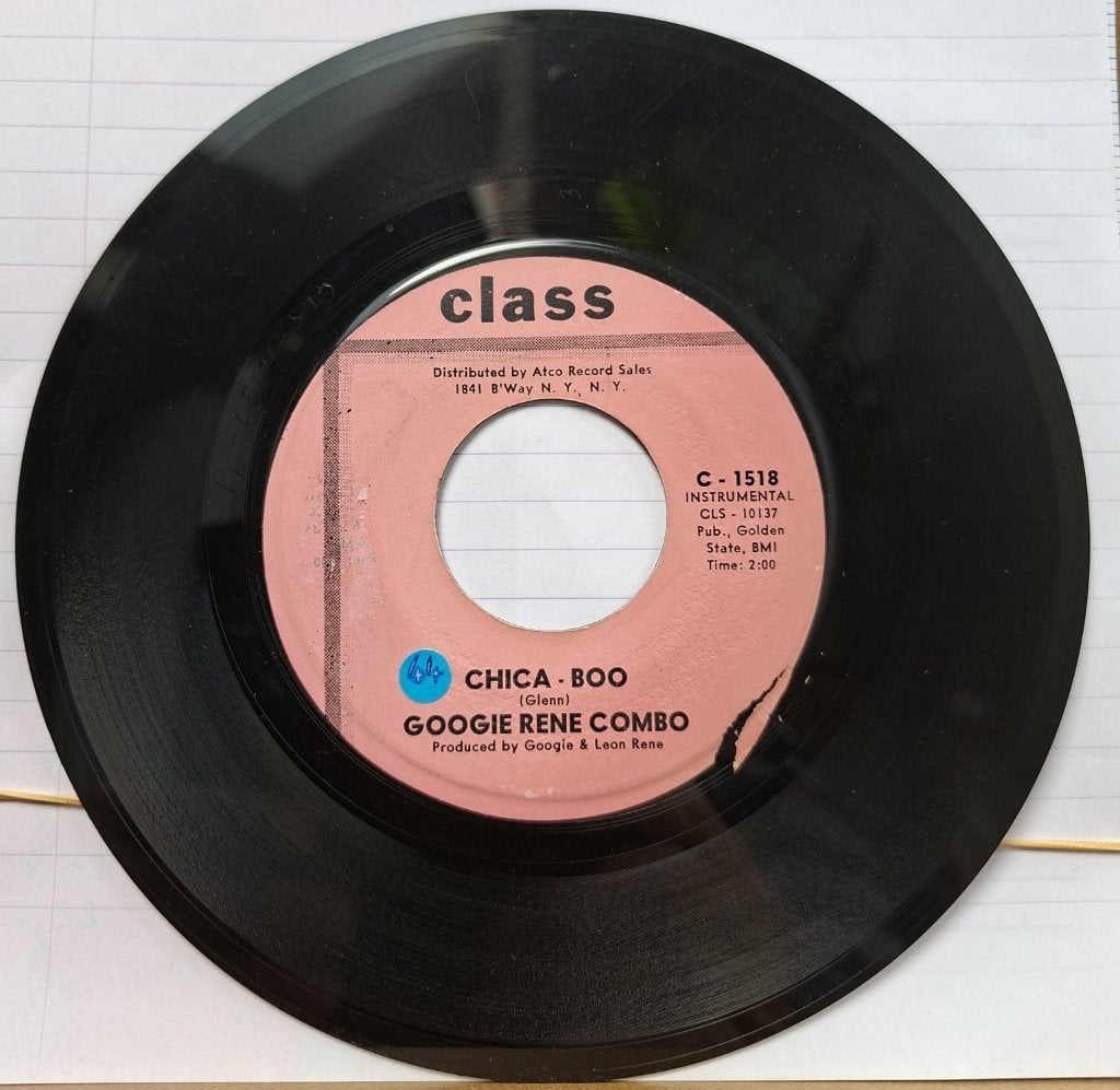 Popcorn Groove / Googie Rene Combo / Chica-Boo, Pressage original, Enlèvement ou Envoi, 7 inch, Utilisé