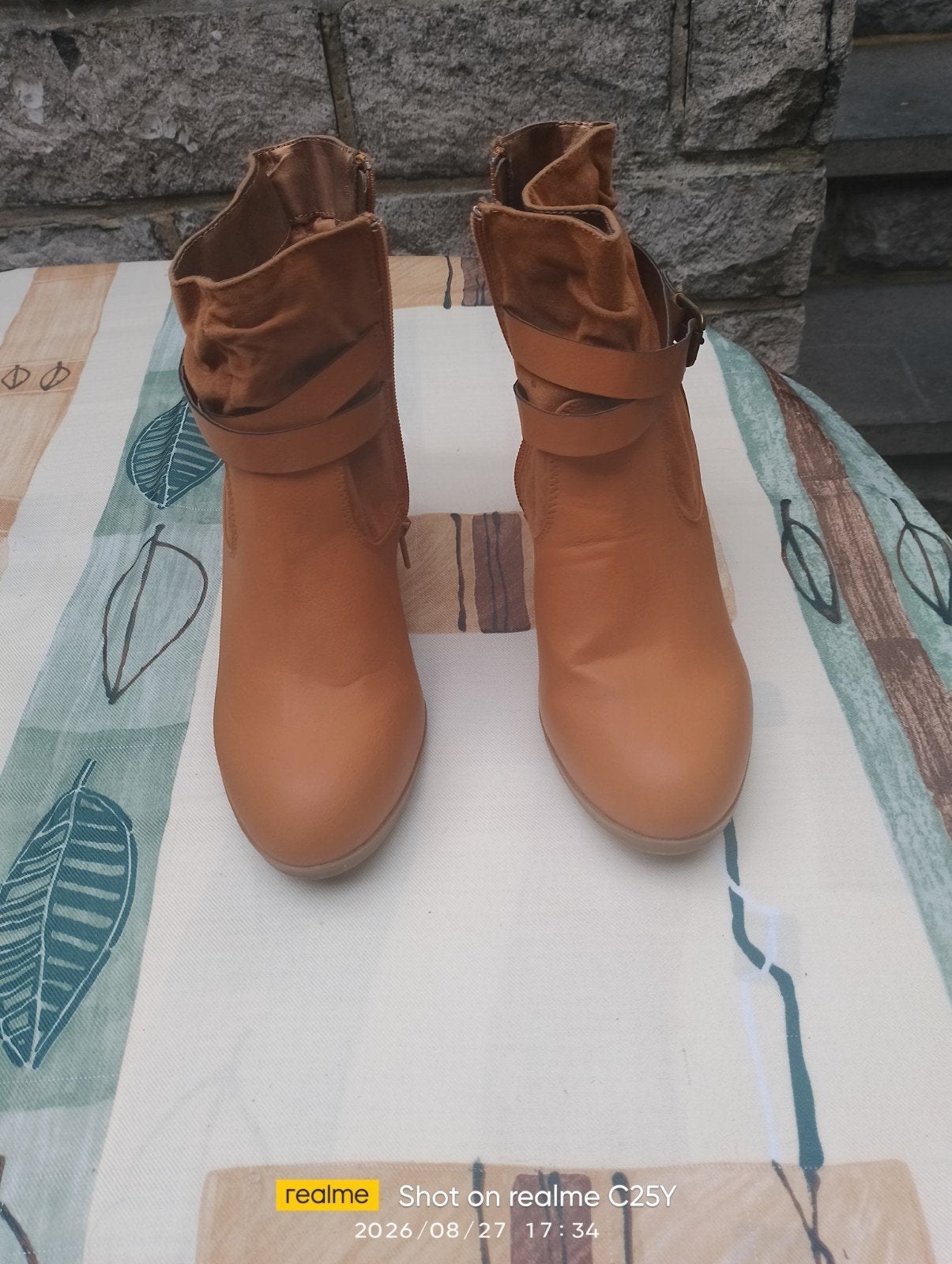 botte brun clair, Enlèvement, Fille, Bottines, Comme neuf