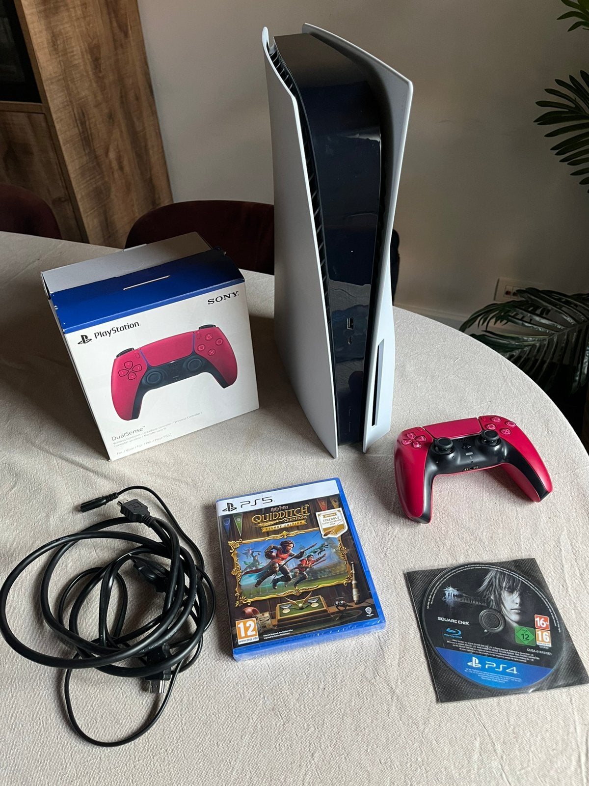 Playstation 5 disc versie + controller + games, Games en Spelcomputers, Spelcomputers | Sony PlayStation 5, Ophalen, Zo goed als nieuw