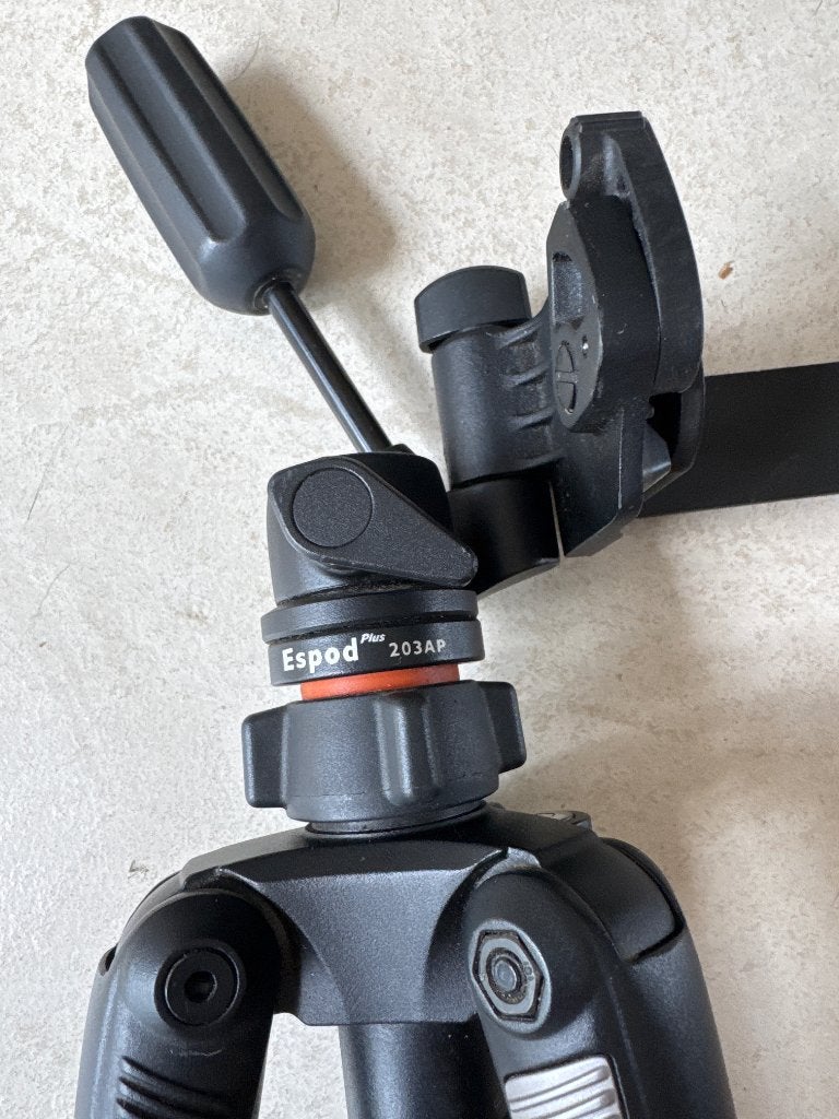 Trépied Vanguard Espod Plus 203AP + Bras latéral, Enlèvement, Utilisé, Trépied, Vanguard