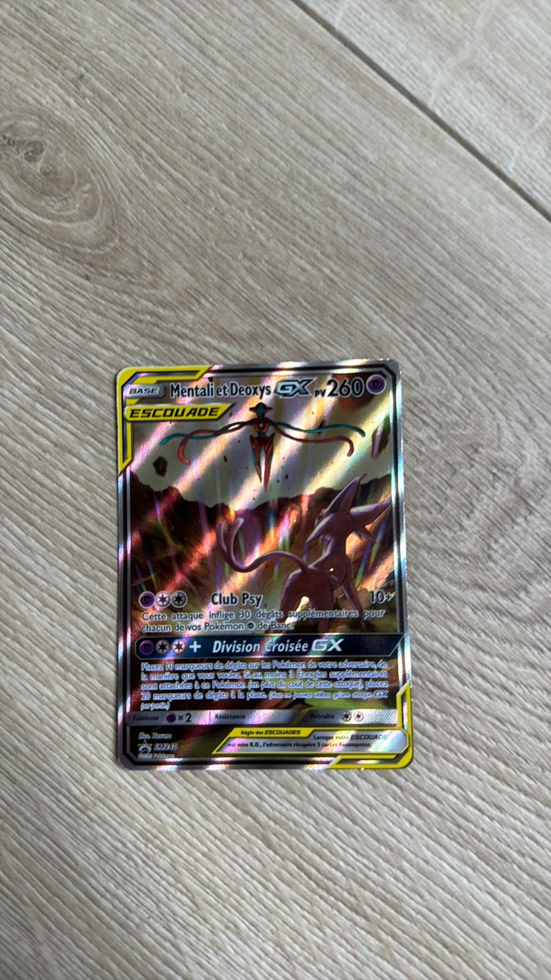 Carte Pokémon GX tres rare Mentali et Deoxys, Enlèvement ou Envoi, Comme neuf