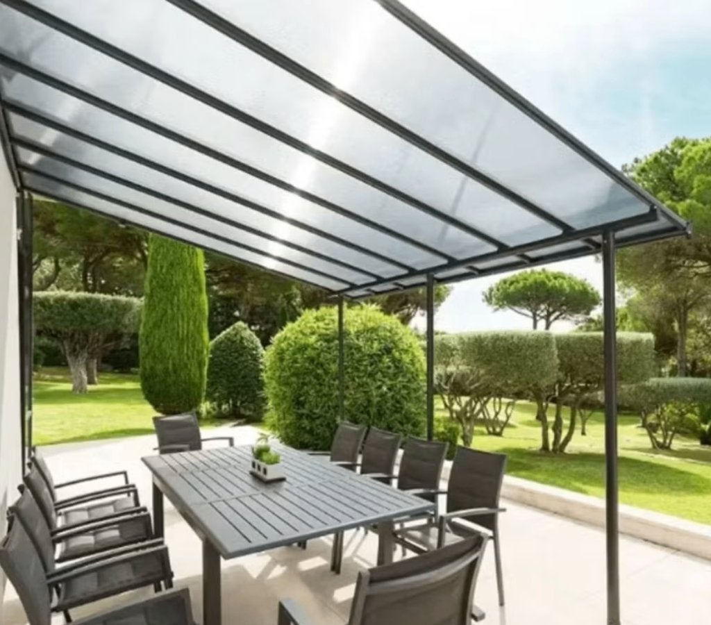 Aluminium Overkapping / Aanbouwveranda/ pergola (4x3m), Ophalen, Gebruikt