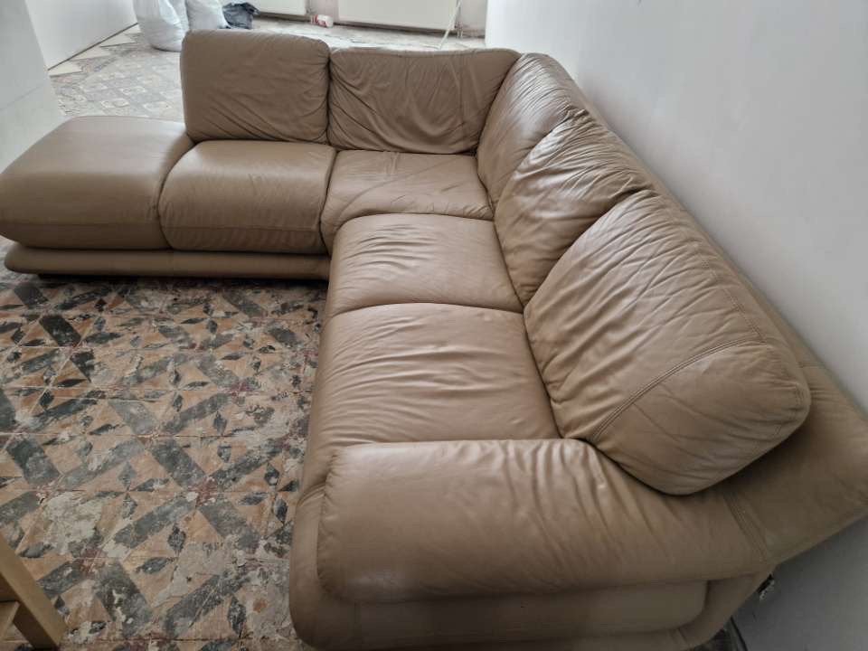 Canapé, Enlèvement, Utilisé, Cuir