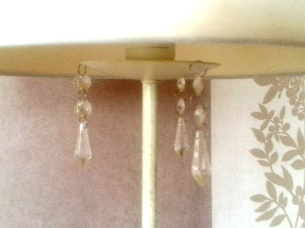 staanlamp BARI / Lucida / landelijke stijl, Huis en Inrichting, Lampen | Vloerlampen, Ophalen, Gebruikt, Textiel, Landelijk