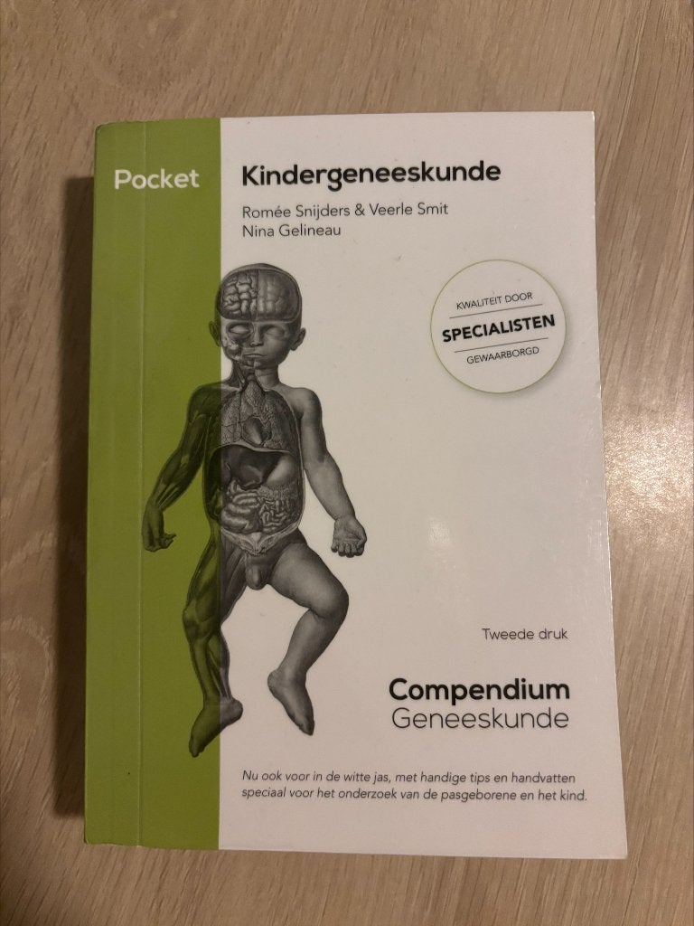 Pocket compendium geneeskunde - kindergeneeskunde, Boeken, Ophalen, Zo goed als nieuw
