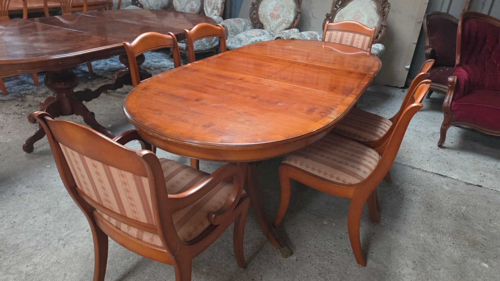 eetkamer met 6 stoelen, Huis en Inrichting, Ophalen