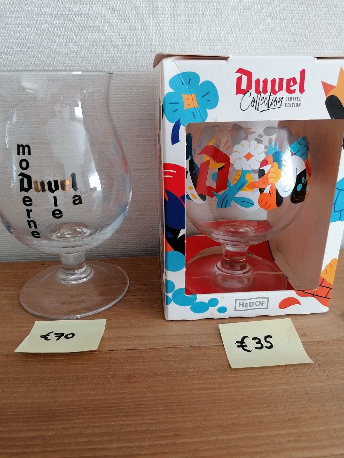 2 verschillende nieuwe DUVEL GLAZEN. prijzen zie foto's., Verzamelen, Ophalen, Duvel
