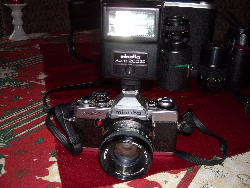 Appareil photo Minolta avec accessoires, Enlèvement, Utilisé, Reflex miroir, Minolta