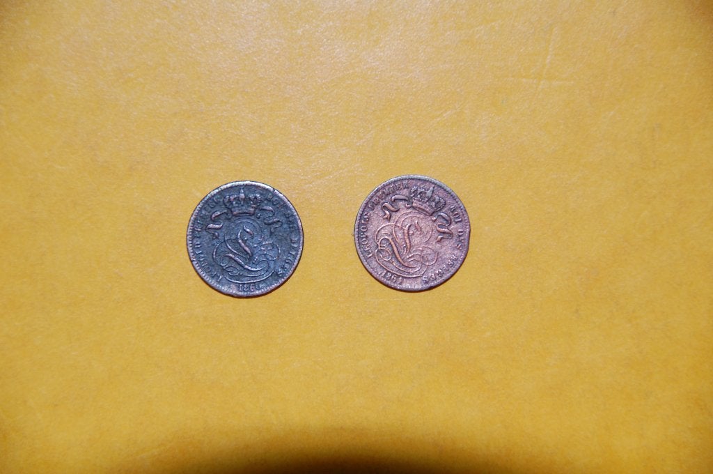 1 cent 1860 + 1861, Envoi, Série