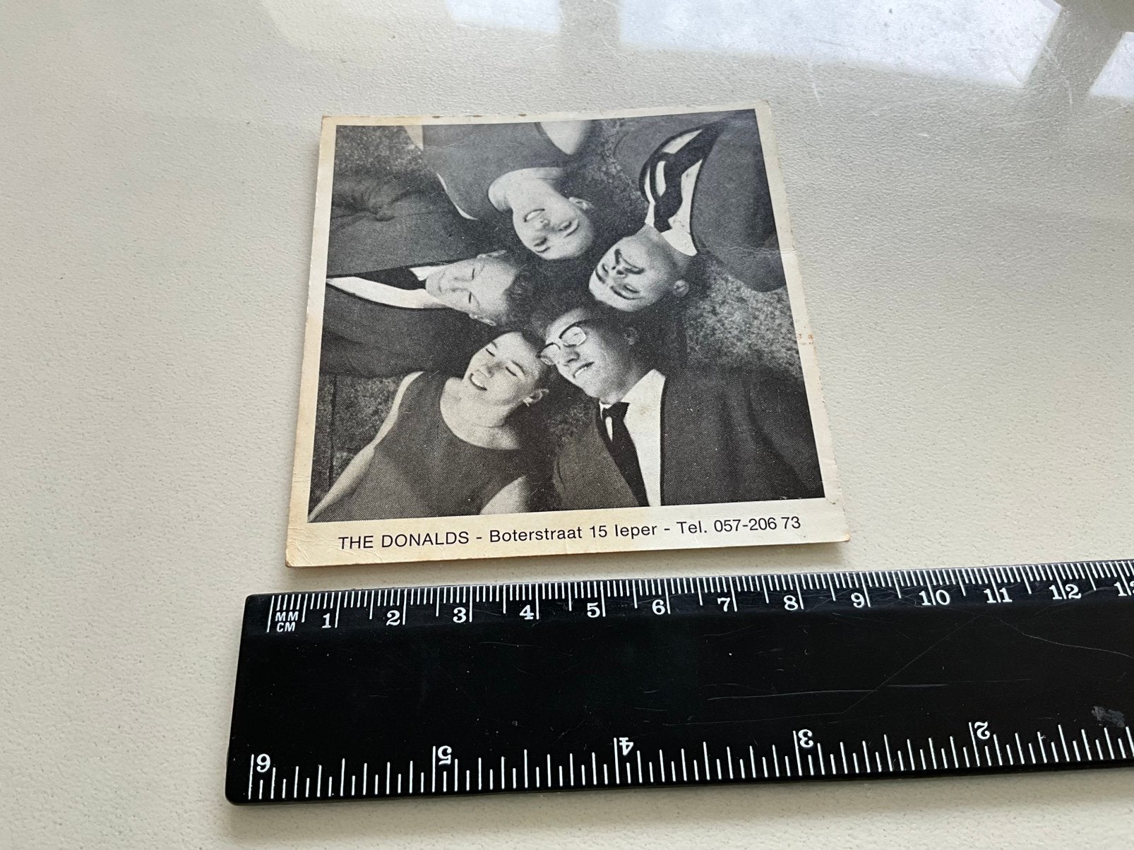 Uniek pareltje Originele Vintage Promofoto The Donalds Ieper, Ophalen of Verzenden, Zo goed als nieuw