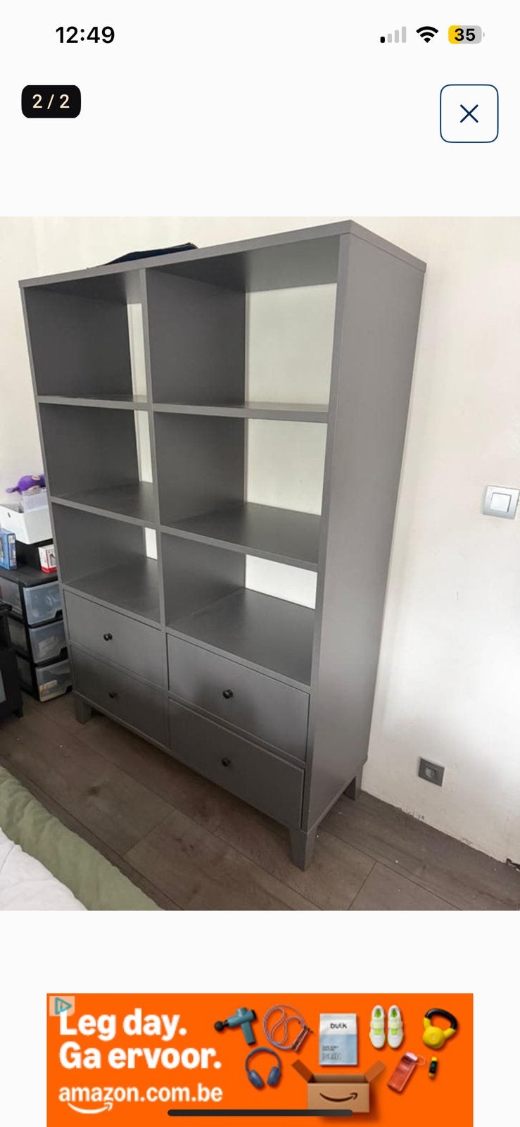 Opbergkast + lades IKEA te koop! €55, Enlèvement, Comme neuf, Avec tiroir(s)