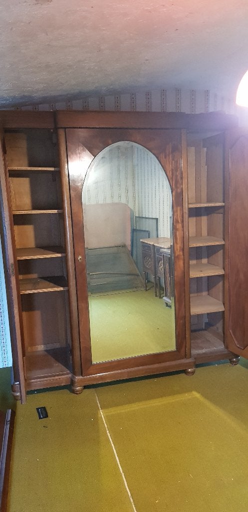 Penderie avec porte  miroir, Maison & Meubles, Enlèvement, Utilisé, 125 cm ou plus, 150 à 200 cm