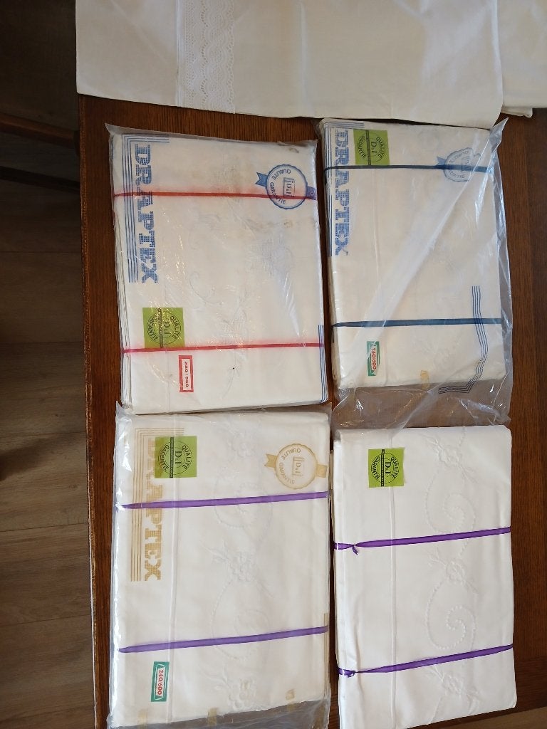 Lakens voor 2 persoonsbed, Huis en Inrichting, Ophalen, Wit, Beddengoedset, Katoen