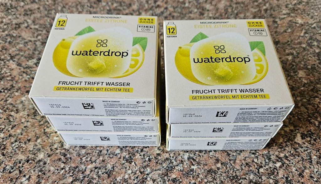 Waterdrop 6x citroen ijsthee, Enlèvement ou Envoi