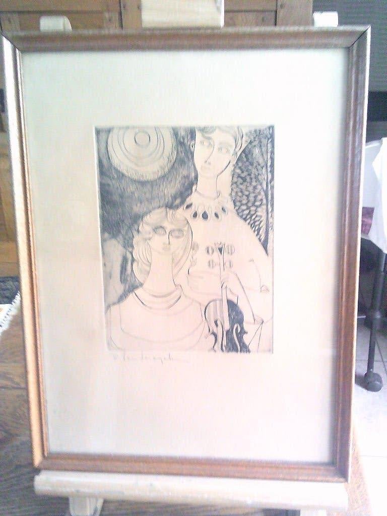 ets getekend rik vandereyken, Ophalen, Dagelijks leven, Gesigneerd, 1950 - 1999