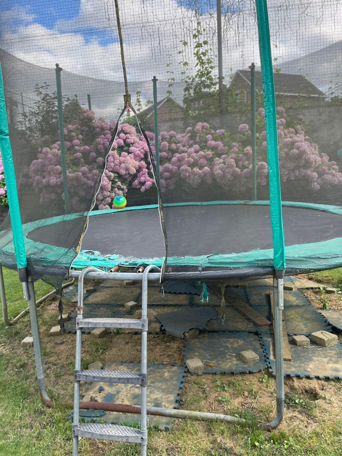 Trampoline, Kinderen en Baby's, Speelgoed | Buiten | Trampolines, Ophalen, Gebruikt
