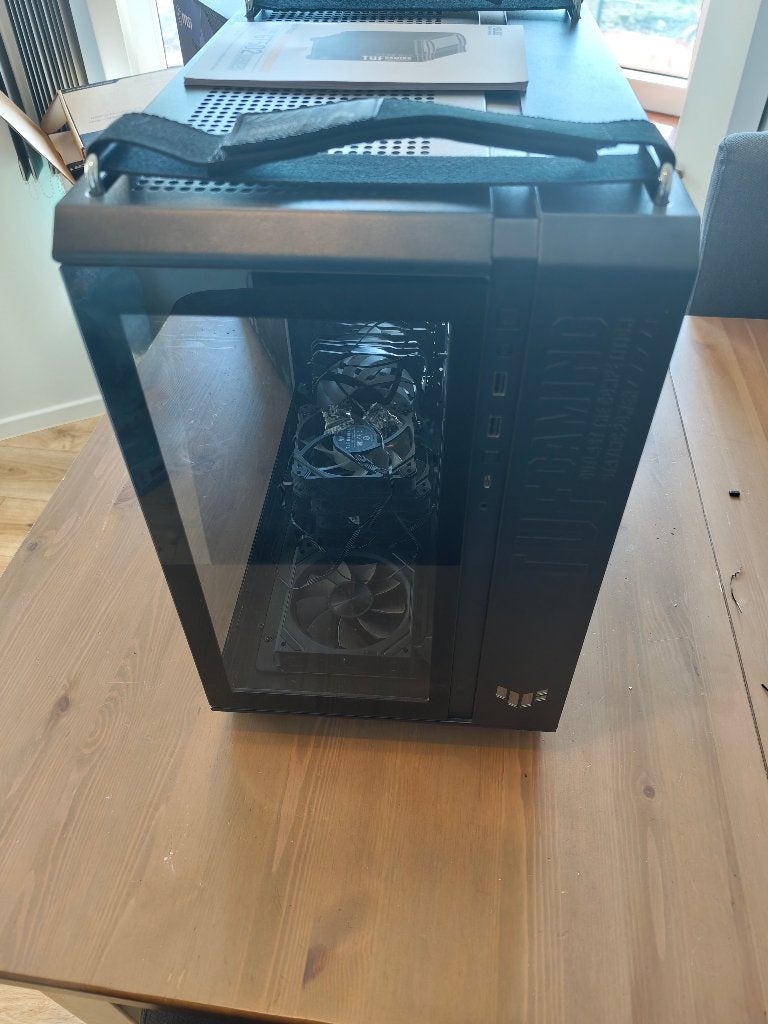 boitier pc asus gt502 plus + alimentation + watercooling msi, Computers en Software, Ophalen, Gebruikt