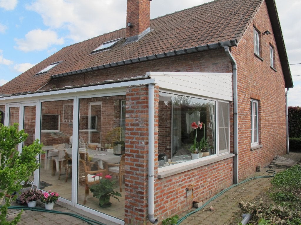 VERANDARAMEN EN BUITENDEUREN IN PVC, Enlèvement, Utilisé, Synthétique, Porte extérieure