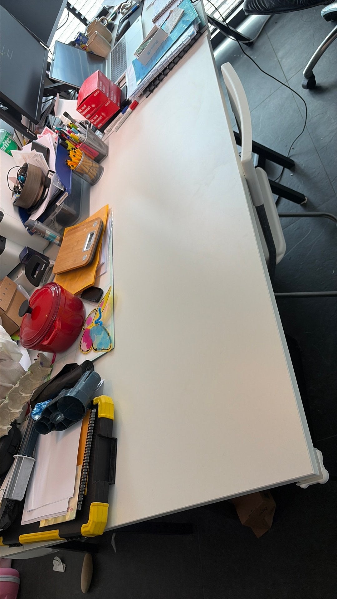 Bureau ikea Trotten (4st.), Huis en Inrichting, Bureaus, Ophalen, Zo goed als nieuw, IKEA, Wit