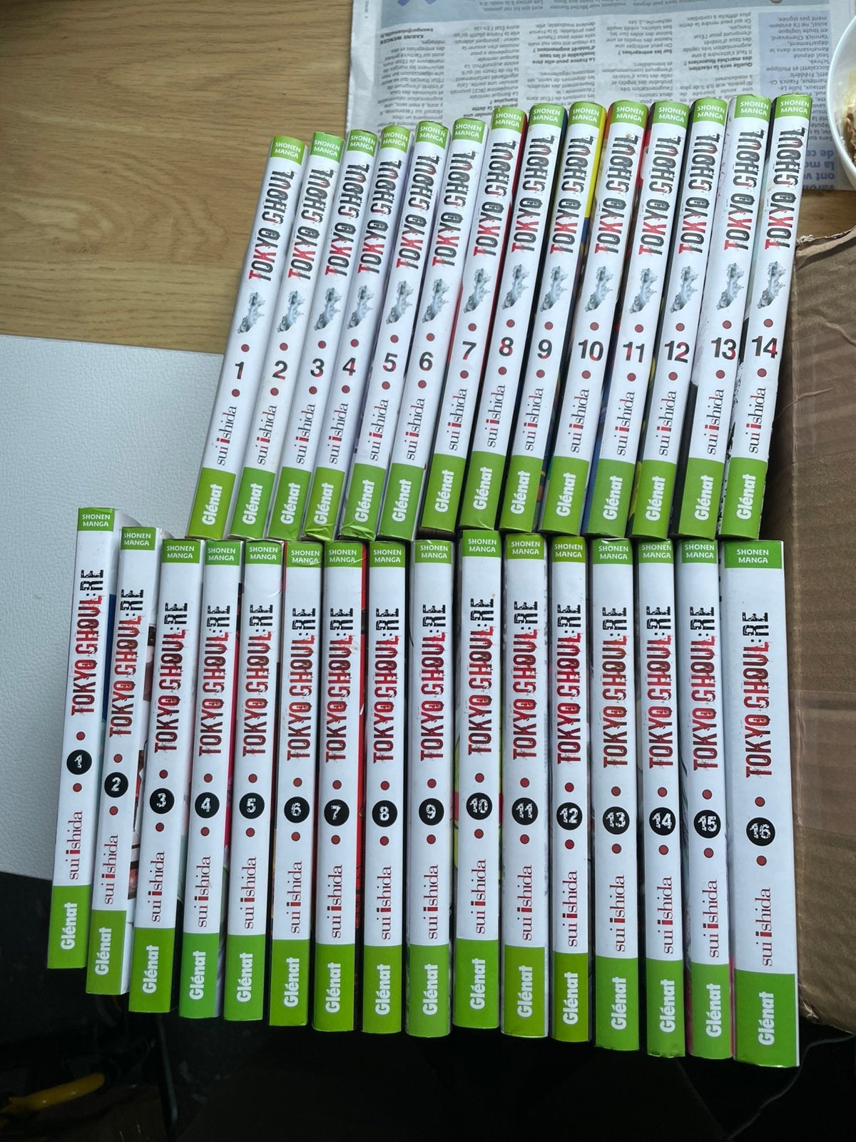 Tokyo ghoul + re intégrale en 30 tomes (14 + 16), Ophalen