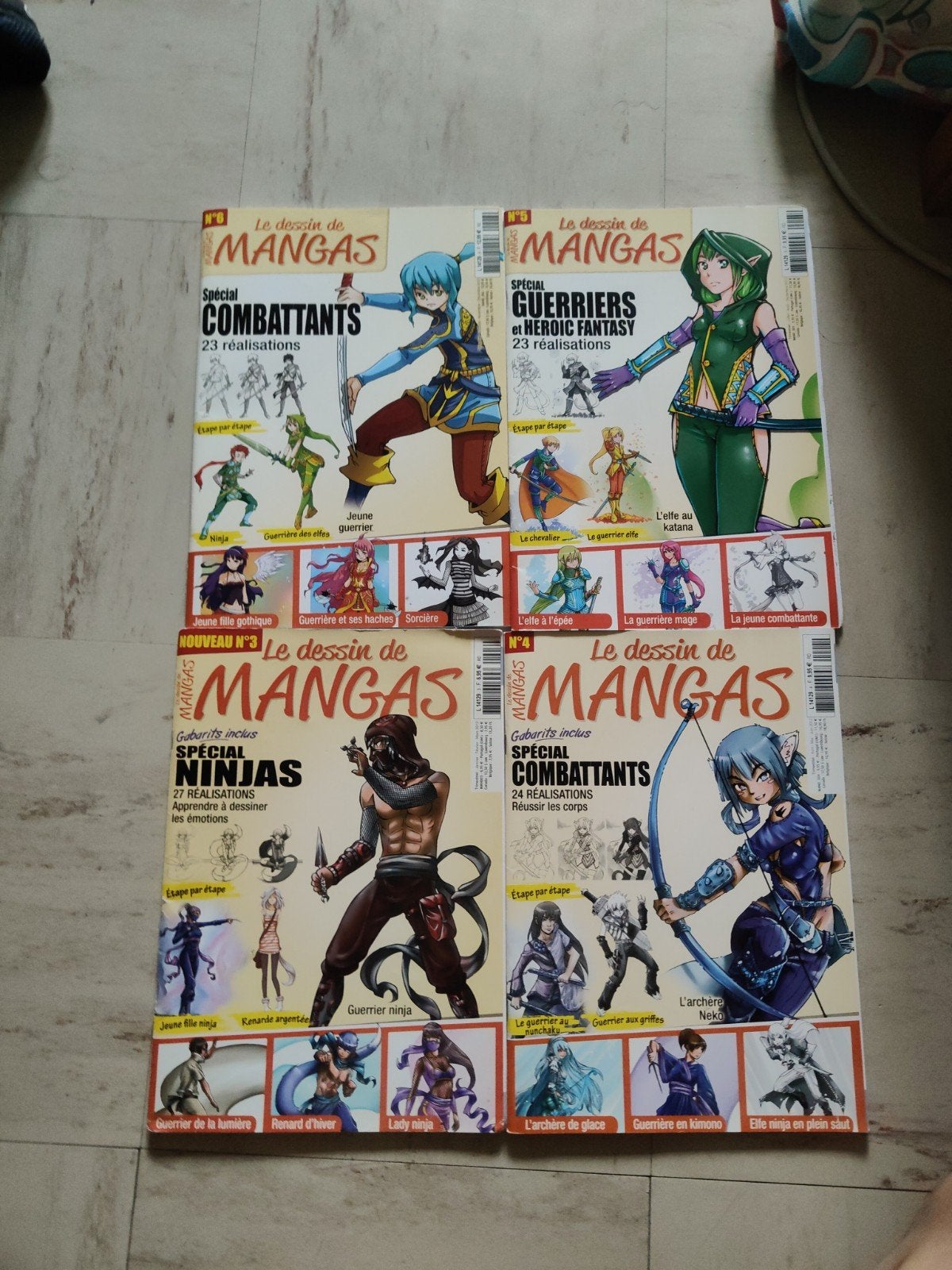 lot de magazines Le dessin de mangas, Livres, Enlèvement
