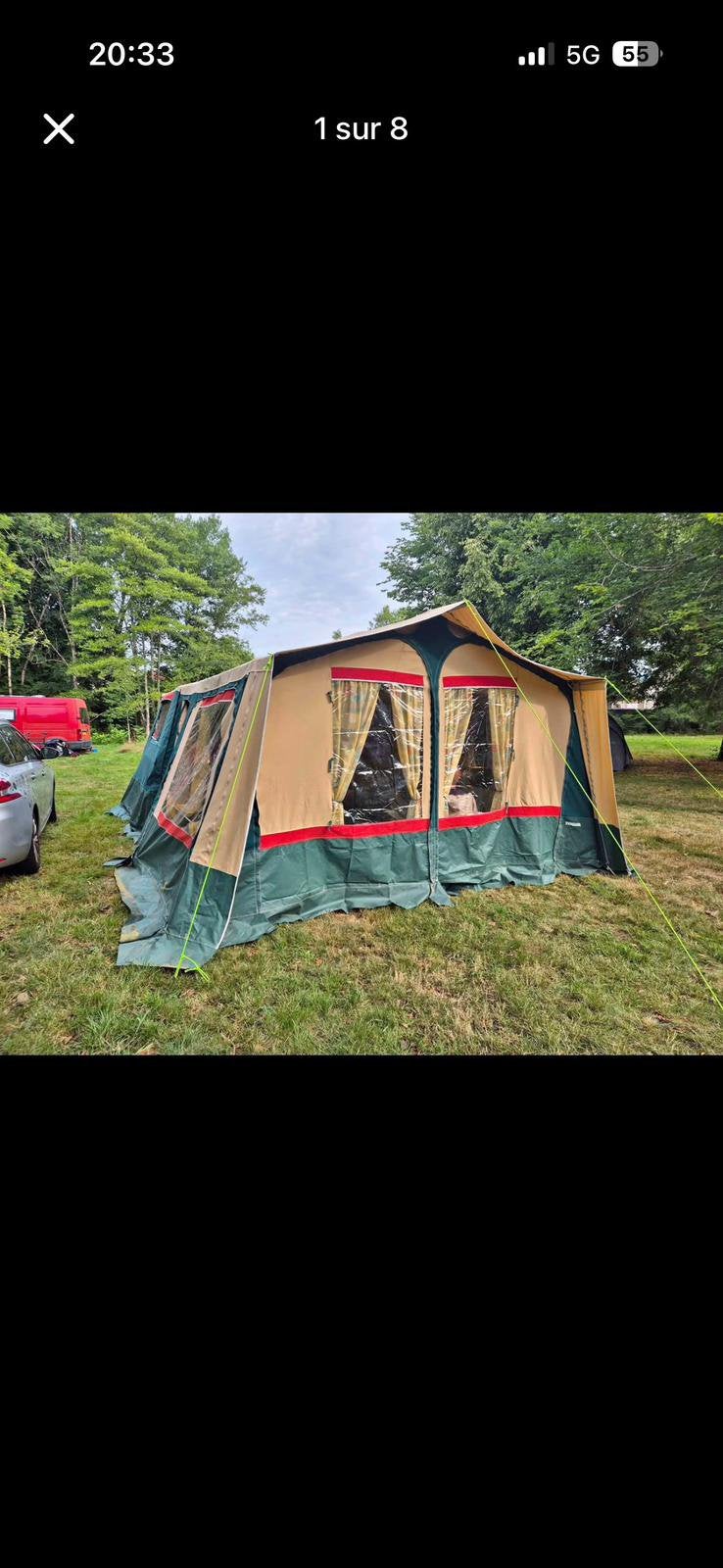 Caravane pliable, Caravanes & Camping, Caravanes, Particulier, jusqu'à 6, Autres marques, Enlèvement
