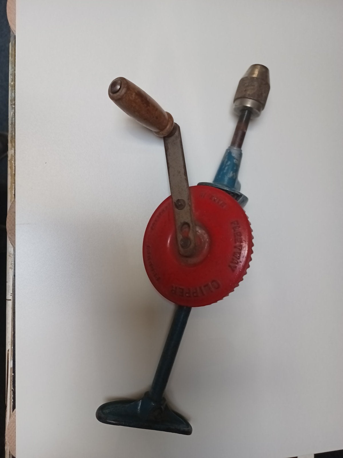 Borstboor handboor Clipper Fleetway model D, Ophalen