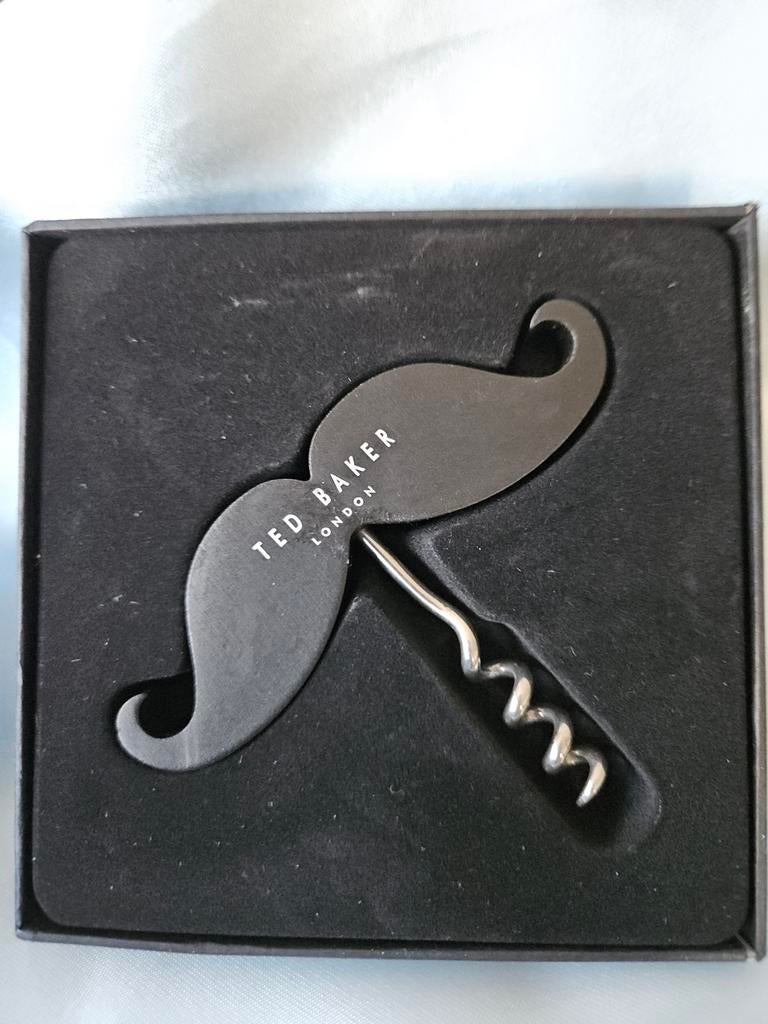 Luxe Ted Baker Moustache Kurkentrekker - Uniek Design, Ophalen, Metaal