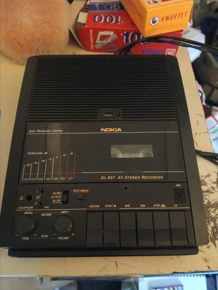 NOKIA SL 837 AV STEREO RECORDER top werkende staat
deze reco, Audio, Tv en Foto, Cassettedecks, Ophalen of Verzenden, Enkel