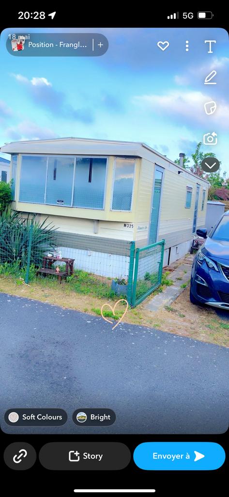 Caravane, mobil home a loue a la mer camping albatros, Auto's, Particulier, Te koop