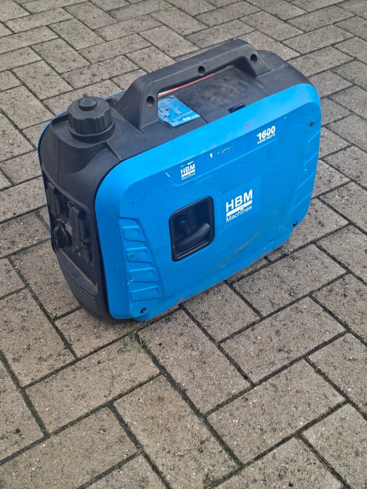 Stroomgroep HBM (start niet), Doe-het-zelf en Bouw, Ophalen, Gebruikt, Minder dan 5 kVA, Benzine
