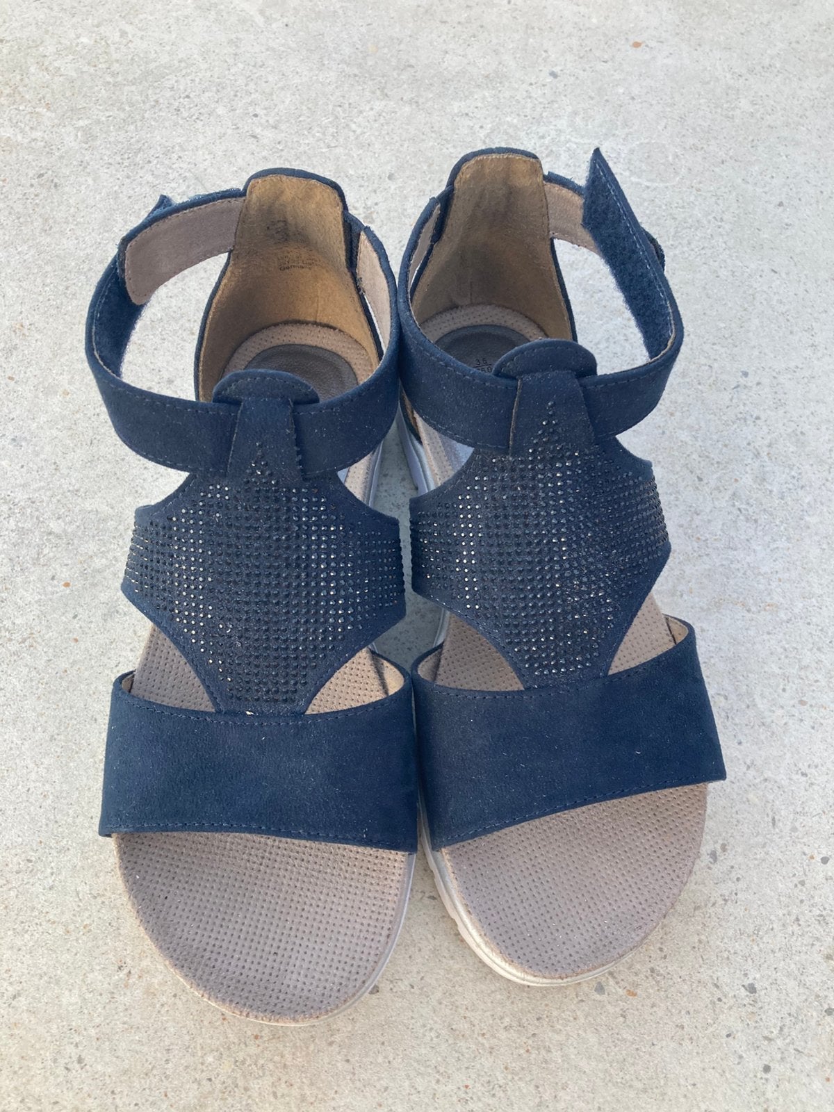 Sandales Jana bleues taille 36, Enlèvement, Comme neuf, Bleu
