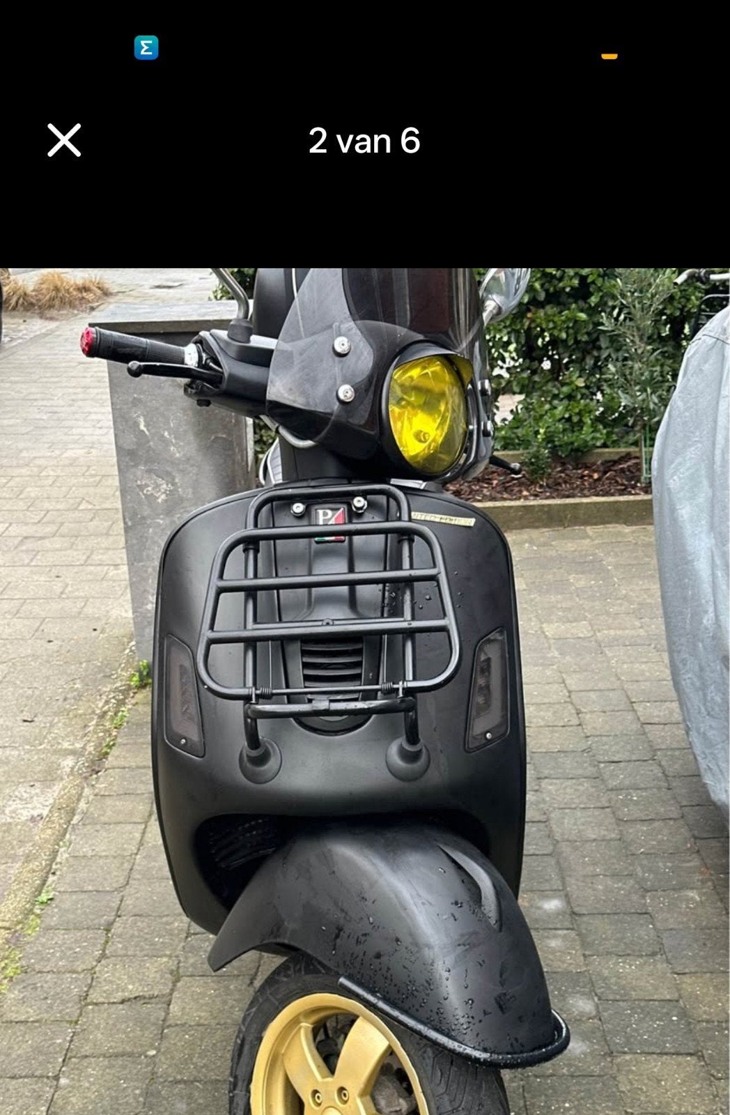 Vespa gts, Ophalen